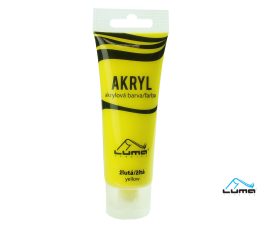 Farby akrylové 75ml, žltá LUMA