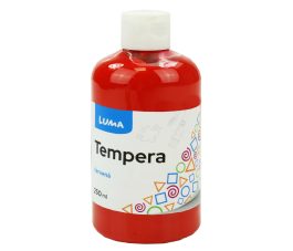 Farby temperové LUMA 250ml červená